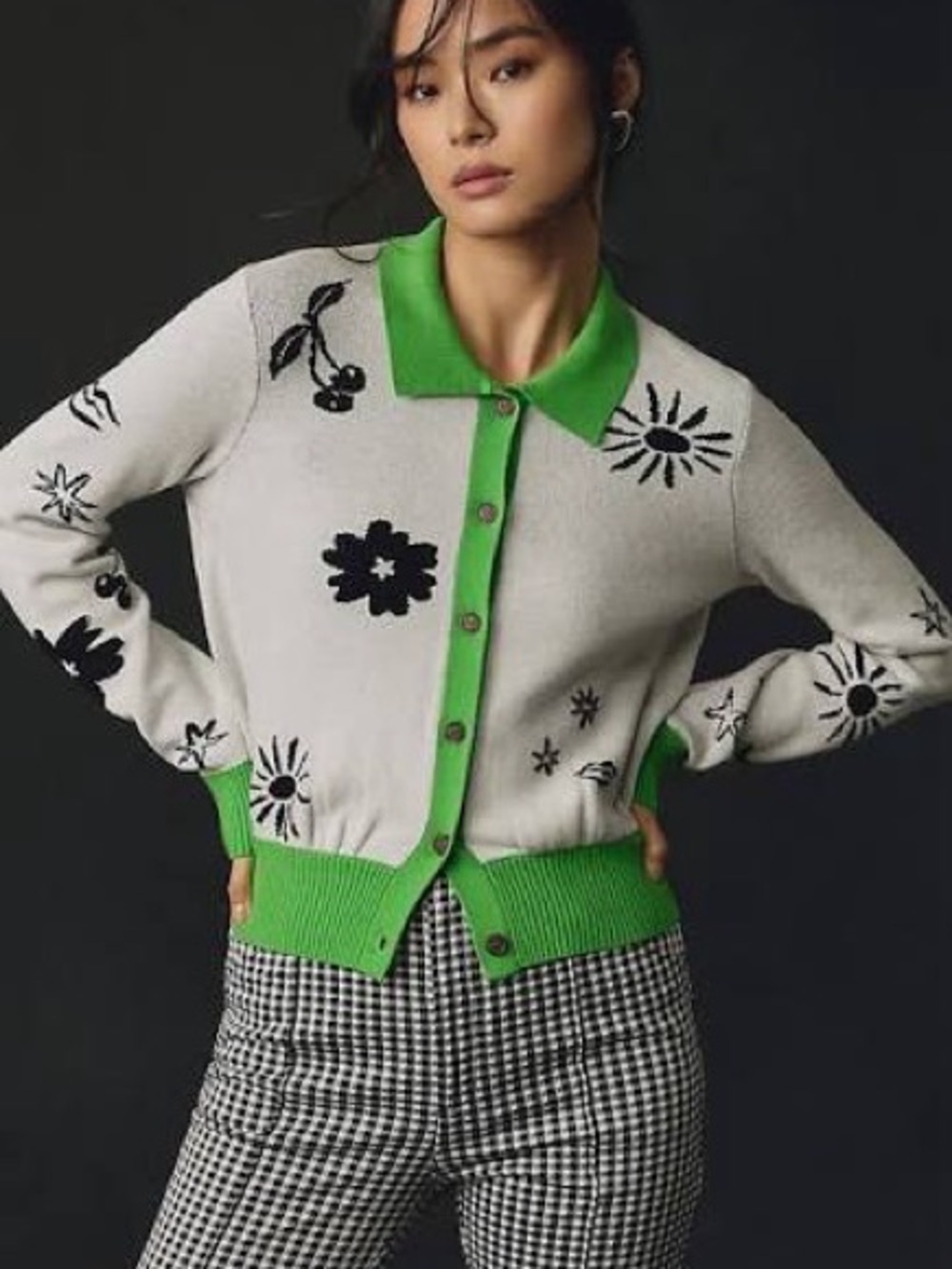 Maeve Collared Cardigan Sweater